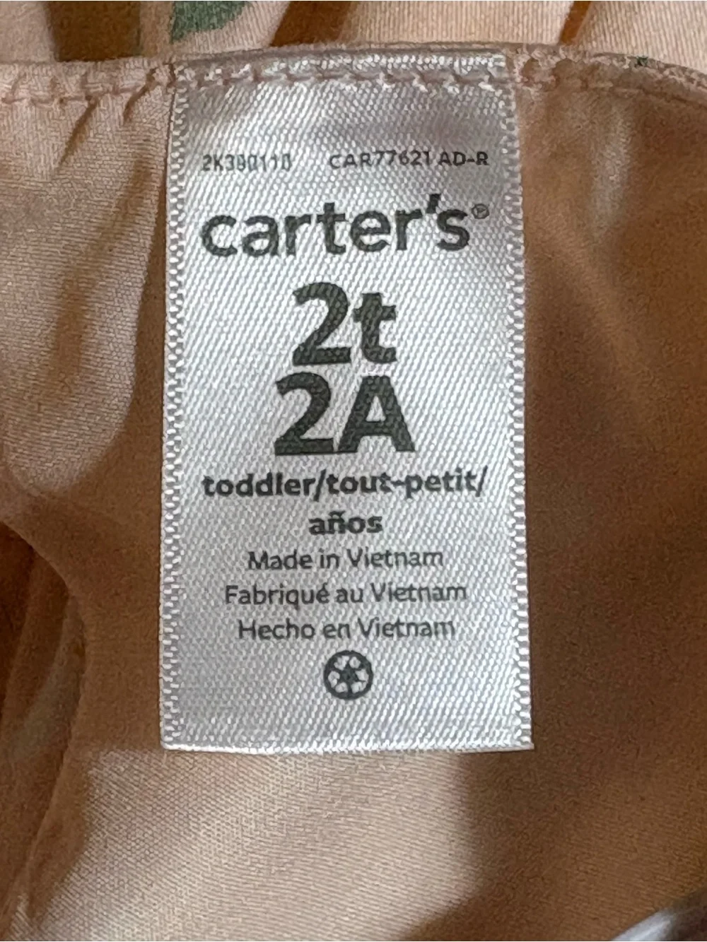Carter's Light Floral Dress with Yellow Butterfly Details